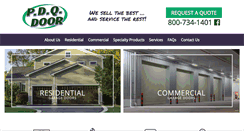Desktop Screenshot of pdqdoor.com